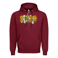 Burgundy 2023 skeleton middle finger new year Zipper Hoodie - CowGirlArtShop