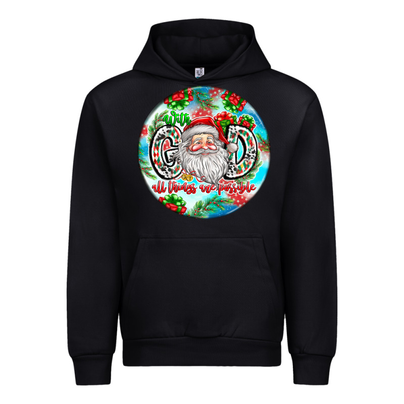 With God All Things Are Possible Urban Hoodie by CowhideDigitalArt | Teevron