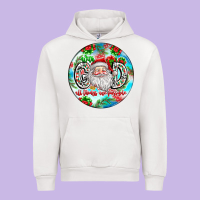 With God All Things Are Possible Urban Hoodie Designed By Cowhidedigitalart