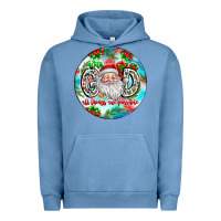 Pigment Pebble Blue With god all things are possible Urban Hoodie - CowhideDigitalArt