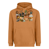 Meerkat Fishing Coffee Cups Heavyweight Hoodie - FaDigitalArtStudio