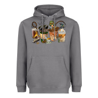 Storm Fishing Coffee Cups Heavyweight Hoodie - FaDigitalArtStudio