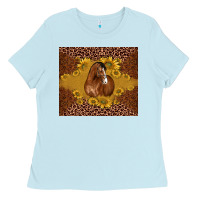 Baby Blue horse Ladies Tee - BarkalooDesign