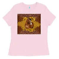 Bubblegum Pink horse Ladies Tee - BarkalooDesign