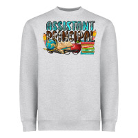 Heather Grey assistant principal Heavyweight Sweatshirt - NancyCooperArtShop
