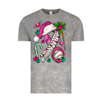 Cloud Rock Pink Christmas Breast Cancer Ribbon Baseball Vintage Tee - BundleAndBundleShop