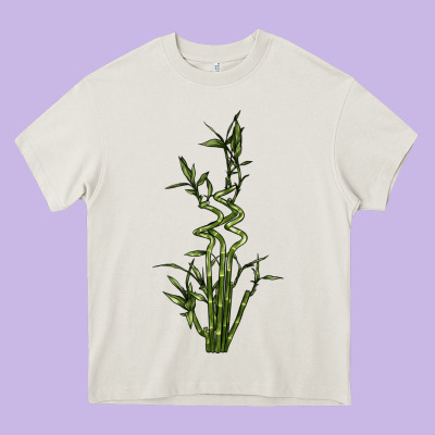 Lucky Bamboo Heavy Core Tee Designed By Lillyallendesigns