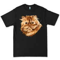 Black Persian Cat Face Premium Tee - LillyAllenDesigns