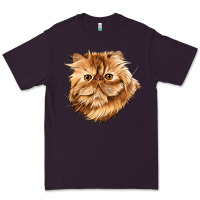 Plum Persian Cat Face Premium Tee - LillyAllenDesigns