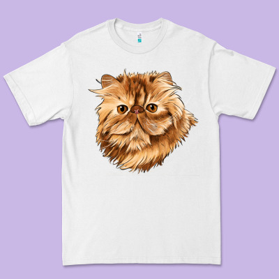 Persian Cat Face Premium Tee Designed By Lillyallendesigns