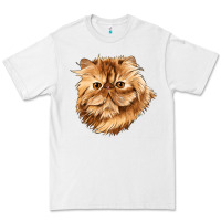 White Persian Cat Face Premium Tee - LillyAllenDesigns