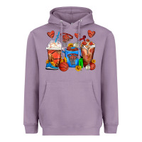 Lavender Basketball Coffee Cups Heavyweight Hoodie - FaDigitalArtStudio