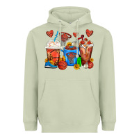 Matcha Basketball Coffee Cups Heavyweight Hoodie - FaDigitalArtStudio