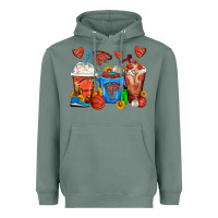 Sage Basketball Coffee Cups Heavyweight Hoodie - FaDigitalArtStudio