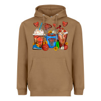 Toasted Coconut Basketball Coffee Cups Heavyweight Hoodie - FaDigitalArtStudio