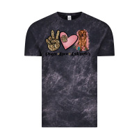 Cloud Black peace love labrador Vintage Tee - JahusDesignShop