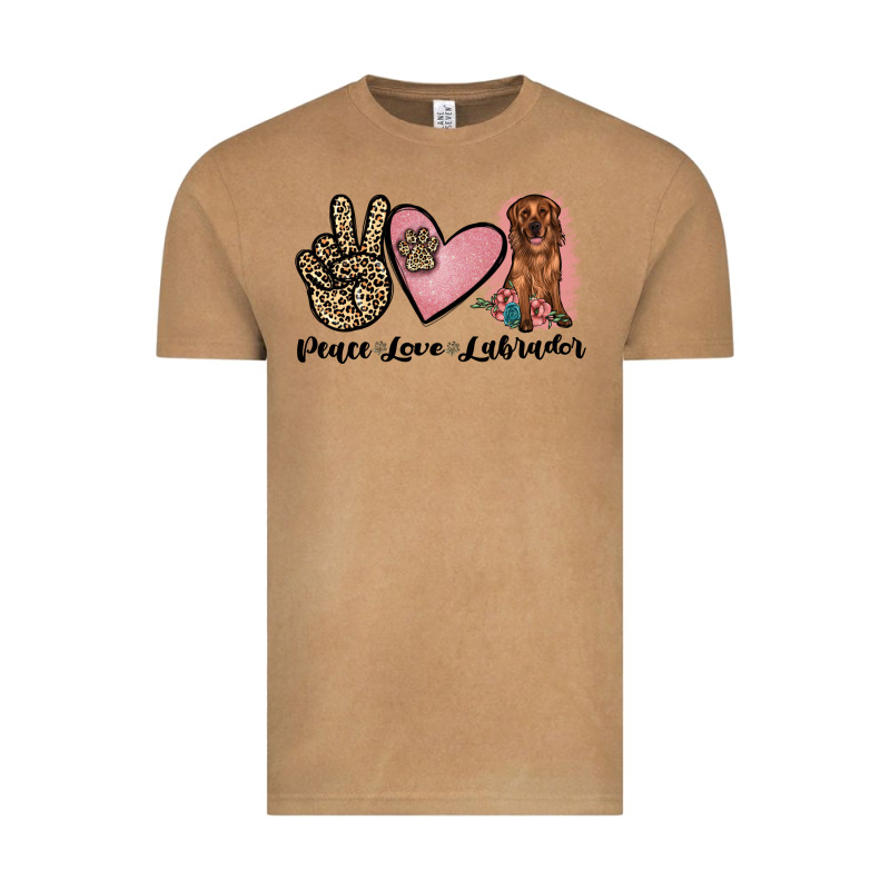 Peace Love Labrador Vintage Tee by JahusDesignShop | Teevron