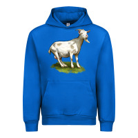 Cobalt cashmere goat Urban Hoodie - LillyAllenDesigns