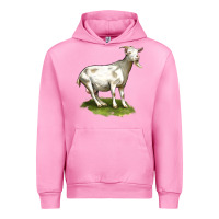 Fuchsia Pink cashmere goat Urban Hoodie - LillyAllenDesigns
