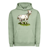 Pigment Oil Green cashmere goat Urban Hoodie - LillyAllenDesigns