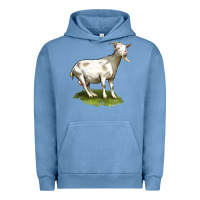 Pigment Pebble Blue cashmere goat Urban Hoodie - LillyAllenDesigns