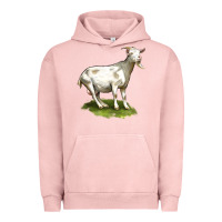 Pigment Salmon cashmere goat Urban Hoodie - LillyAllenDesigns