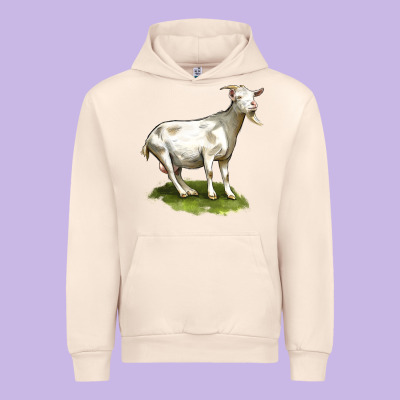 Cashmere Goat Urban Hoodie Designed By Lillyallendesigns