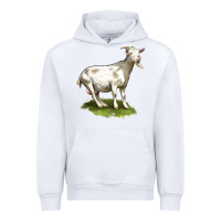White cashmere goat Urban Hoodie - LillyAllenDesigns