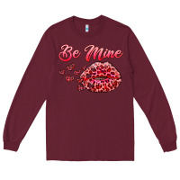 Burgundy be mine kiss Long Sleeve Tee - RanaPortraitStore