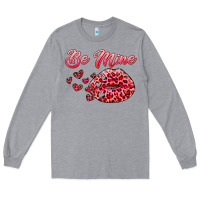 Heather Grey be mine kiss Long Sleeve Tee - RanaPortraitStore