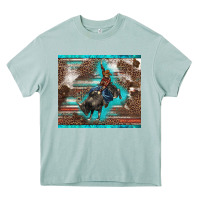 Arona western rodeo bullfighter serape leopards turquoise's gliterrs Heavy Core Tee - BarkalooDesign