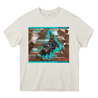 Cream western rodeo bullfighter serape leopards turquoise's gliterrs Heavy Core Tee - BarkalooDesign