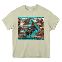 Mossy western rodeo bullfighter serape leopards turquoise's gliterrs Heavy Core Tee - BarkalooDesign