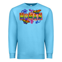 Ocean Blue Human pride Premium Sweatshirt - FaDigitalArtStudio