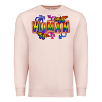 Pale Pink Human pride Premium Sweatshirt - FaDigitalArtStudio