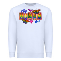White Human pride Premium Sweatshirt - FaDigitalArtStudio