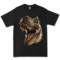 Black Tyrannosaurus T Rex Face Premium Tee - LillyAllenDesigns