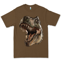 Cacao Tyrannosaurus T Rex Face Premium Tee - LillyAllenDesigns