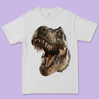 Tyrannosaurus T Rex Face Premium Tee Designed By Lillyallendesigns