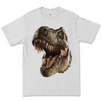 Dove Grey Tyrannosaurus T Rex Face Premium Tee - LillyAllenDesigns