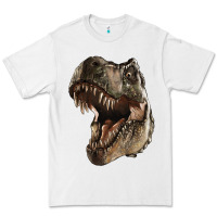 White Tyrannosaurus T Rex Face Premium Tee - LillyAllenDesigns