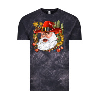 Cloud Black Cowboy Santa Vintage Tee - BundleAndBundleShop