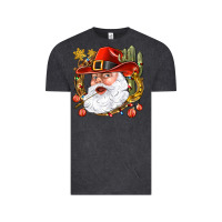 Vintage Black Cowboy Santa Vintage Tee - BundleAndBundleShop