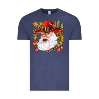 Vintage Denim Cowboy Santa Vintage Tee - BundleAndBundleShop