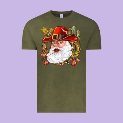 Cowboy Santa Vintage Tee Designed By Bundleandbundleshop