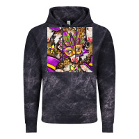 Cloud Black Mardi Gras cow with carnival mask seamless pattern Vintage Hoodie - BundleAndBundleShop