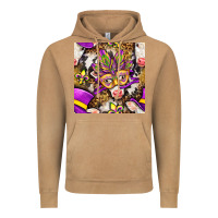 Vintage Camel Mardi Gras cow with carnival mask seamless pattern Vintage Hoodie - BundleAndBundleShop