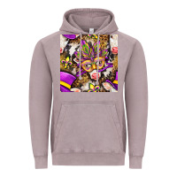 Vintage Zinc Mardi Gras cow with carnival mask seamless pattern Vintage Hoodie - BundleAndBundleShop