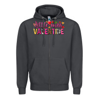 Smoke Little miss Valentine Zipper Hoodie - HowdyJamesFarm