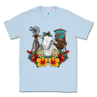 Dusty Blue farm life sheep Classic Tee - SublimationCraftShop